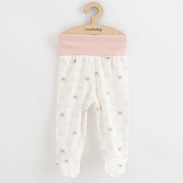 Baba lábfejes nadrág New Baby Classic II maci rózsaszín