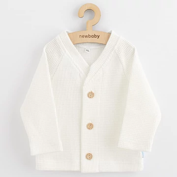 Baba kabátka gombokkal New Baby Luxury clothing Oliver fehér