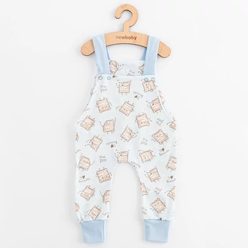 Baba pamut kantáros nadrág New Baby Biscuits kék