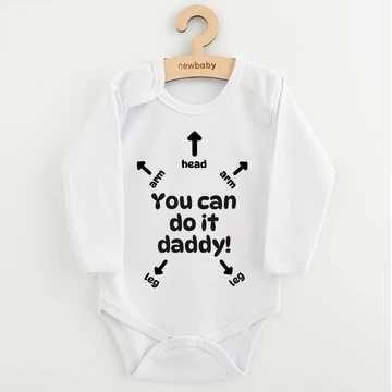 Baba body nyomtatással New Baby You can do it daddy!