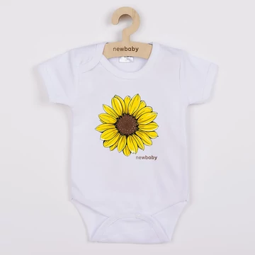 Baba body nyomtatással New Baby  Sunflower - rövid ujjú