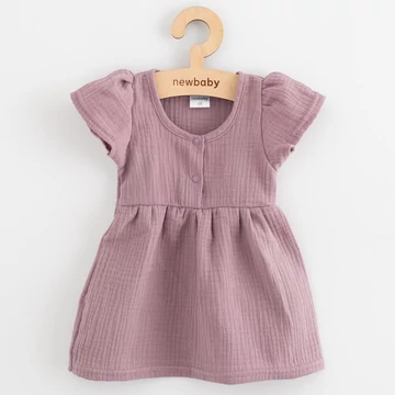 Baba muszlin ruha New Baby lavender