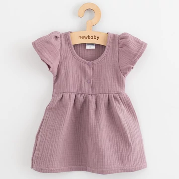 Baba muszlin ruha New Baby lavender
