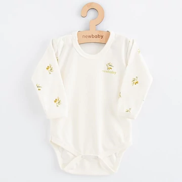 Baba Biopamut hosszú ujjú body New Baby Olives