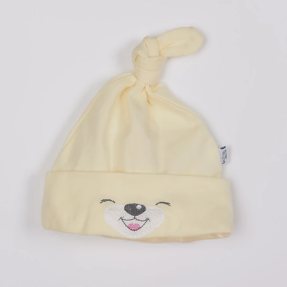 Baba pamut sapka Bobas Fashion Lucky krémszínű