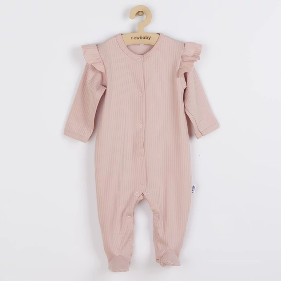 Baba pamut kezeslábas New Baby Practical rózsaszín lány