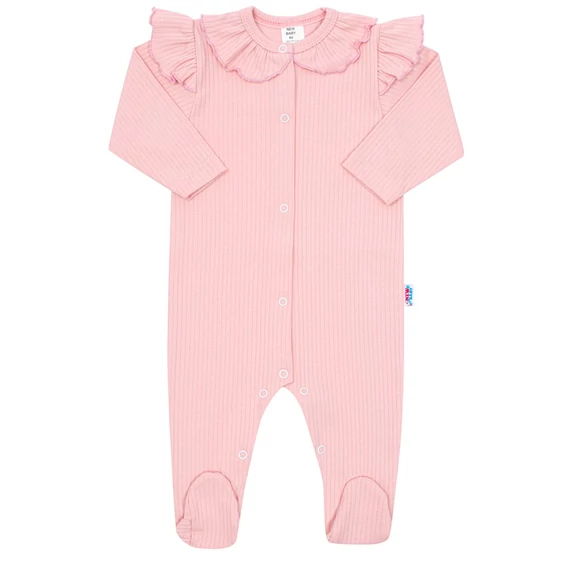 Baba pamut kezeslábas New Baby Stripes rózsaszín