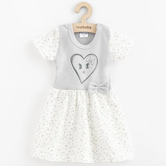 Baba nyári ruha fejpánttal New Baby Szivecske