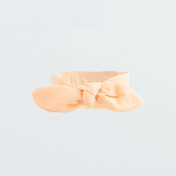Baba muszlin fejpánt New Baby Leny Peach