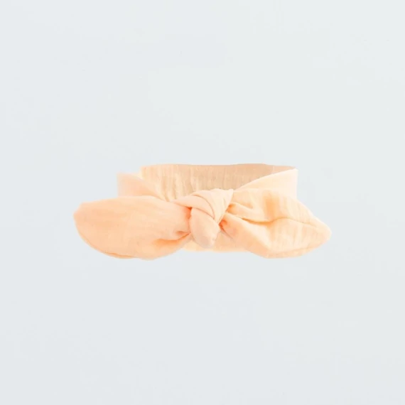 Baba muszlin fejpánt New Baby Leny Peach