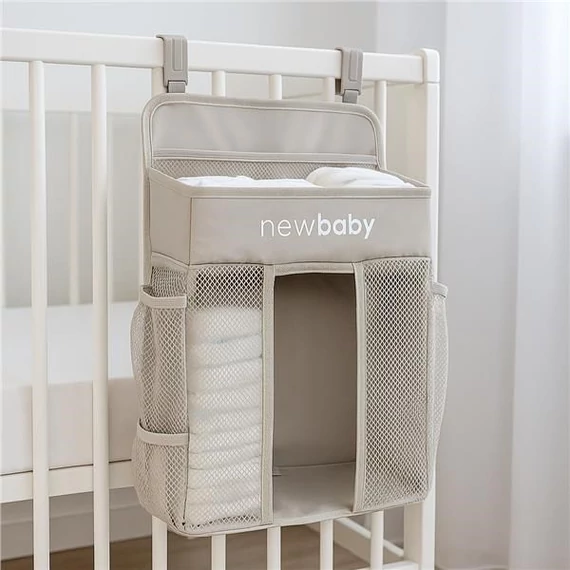 Kiságy szervező TinyTidy New Baby szürke