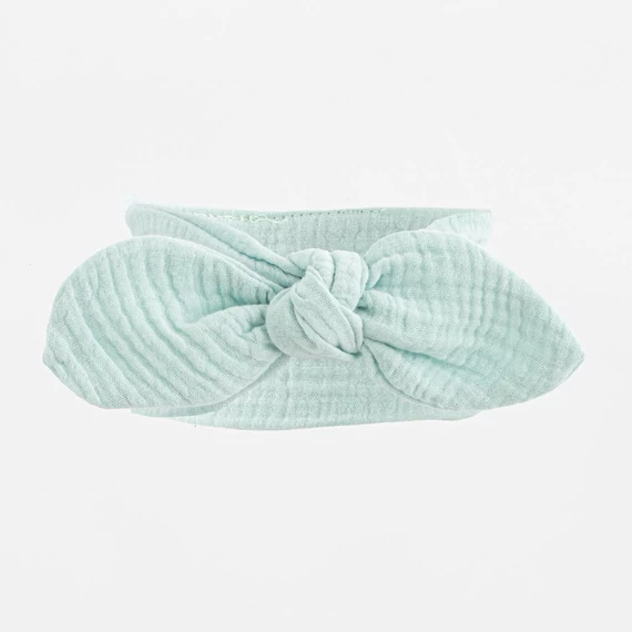 Baba muszlin fejpánt New Baby Feeling zsálya színű