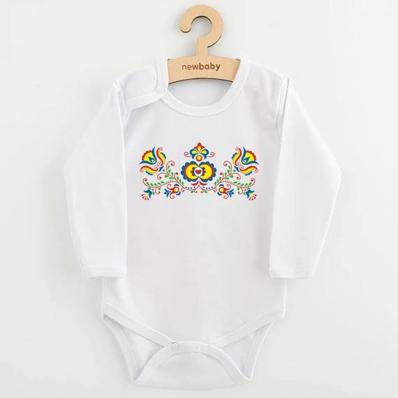 Baba body nyomtatással New Baby Népi minta