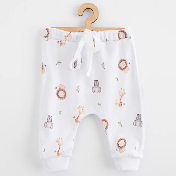 Pamut gyermek Jogger nadrág a New Baby For Babies safari