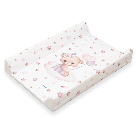 Pelenkázó lap puha Baby Mix Medvídek 47x70cm rózsaszín