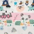 Kép 6/6 - Flanel pelenka nyomtatott mintával NEW BABY 70x80 cm 10 db