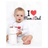 Kép 4/4 - Body nyomott mintával New Baby I Love Mum and Dad