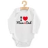 Kép 2/4 - Body nyomott mintával New Baby I Love Mum and Dad