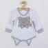 Kép 1/6 - Luxus baba hosszú ujjú body New Baby Honey Bear 3D