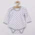 Kép 1/4 - Baba body New Baby Classic II szürke csillagokkal