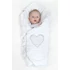 Kép 6/6 - Luxus megkötős pólya Minka New Baby fehér 75x75 cm