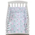 Kép 1/3 - 3-részes ágyneműhuzat New Baby 90/120 cm felhőcske rózsaszín