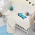 Kép 2/4 - 6-részes ágyneműhuzat Belisima Dino 3D 100x135 krémszínű-türkiz