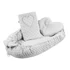 Kép 1/6 - Luxus babafészek párnával és paplannal New Baby Minkyből Szívecske szürke