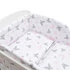 Kép 2/4 - 3-részes ágyneműhuzat New Baby 100/135 cm fehér pillangó