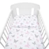 Kép 4/4 - 3-részes ágyneműhuzat New Baby 100/135 cm fehér pillangó