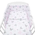 Kép 1/4 - 3-részes ágyneműhuzat New Baby 100/135 cm fehér pillangó