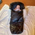 Kép 5/5 - Gyermek lábzsák NEW BABY 3 az 1-ben szőrmével rózsaszín