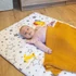 Kép 2/2 - Bambusz kötött takaró NEW BABY 100x80 cm mustár