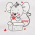 Kép 4/4 - Baba együttes New Baby Mouse fehér