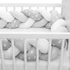 Kép 3/6 - Védő fonott rácsvédő kiságyba New Baby Csillag szürke-fehér
