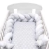 Kép 6/6 - Védő fonott rácsvédő kiságyba New Baby Csillag szürke-fehér