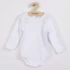 Kép 1/2 - Luxus baba hosszú ujjú body New Baby - fehér