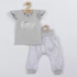 Kép 1/4 - 2-részes pamut együttes New Baby Happy Flower szürke