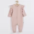 Kép 1/4 - Baba pamut kezeslábas New Baby Practical rózsaszín lány