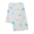 Kép 3/5 - Pamut tetra pelenka New Baby Softy nyomtatott mintával  70 x 70 cm 4 db fehér-türkiz