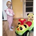 Kép 5/6 - Baba pamut kezeslábas New Baby The Best rózsaszín