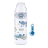 Kép 1/3 - NUK FC+Temperature Control cumisüveg 300 ml BOX-Flow Control szívófej blue
