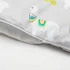 Kép 6/6 - 3-részes ágyneműhuzat New Baby 100/135 cm lama szürke-mustárszín