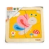 Kép 2/3 - Fa képes kirakó puzzle Viga 4 db Pillangó