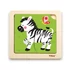 Kép 1/2 - Fa képes kirakó puzzle Viga 4 db Zebra
