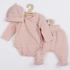 Kép 1/5 - 3-részes baba együttes újszülötteknek New Baby I AM rózsaszín