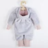 Kép 2/5 - Luxus baba téli kezeslábas New Baby Teddy bear szürke rózsaszín