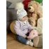 Kép 4/4 - Őszi baba sapka és nyakba való kendő kislányoknak New Baby Special One
