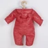 Kép 3/4 - Téli kezeslábas kapucnival és fülekkel New Baby Pumi red raspberry