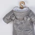 Kép 3/3 - Téli kezeslábas kapucnival és fülekkel New Baby Pumi grey